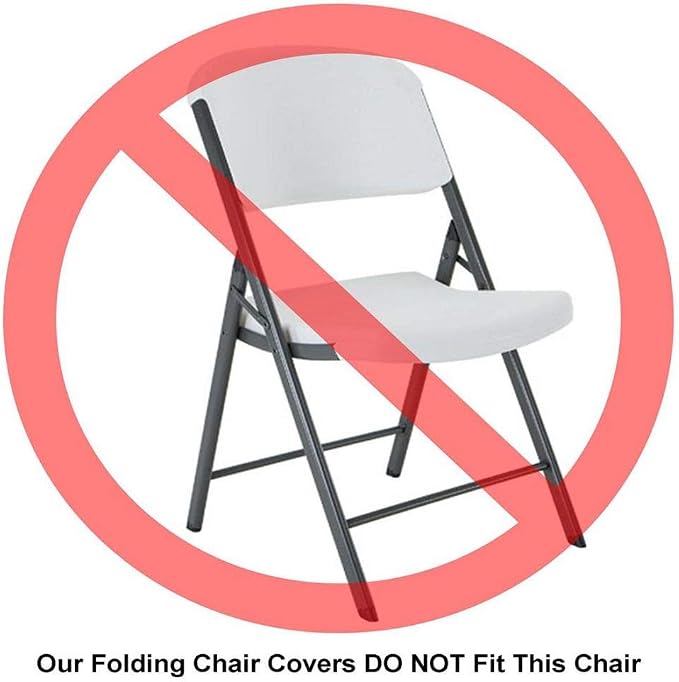Linenlanding Set of 1/10/50Pcs Hotel Fitted Folding Dining Spandex Stretch Chair Covers - Wedding Reception Banquet Party Restaurant, 17 Colors! (10, Black) - Image 7