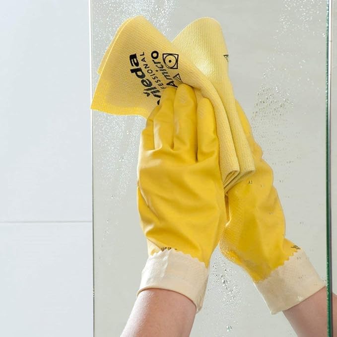 Vileda Professional | PVA Microfiber Cloth Yellow | All Purpose Cleaning Shammy | Shiny Streak Free Results | Synthetic Chamois Towel | Smooth & Absorbent Materials |Yellow 100 ct - Image 3