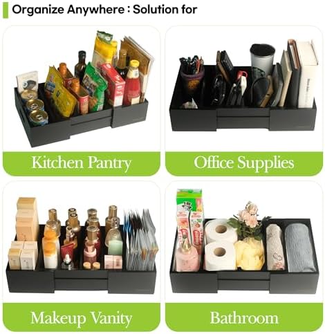 Expandable Bamboo Kitchen Cabinet Organizer for Food Container Lids Holder | Adjustable drawer organizer with 3 dividers for food container lids, bamboo lid organizer for kitchen cabinet lid storage - Image 5