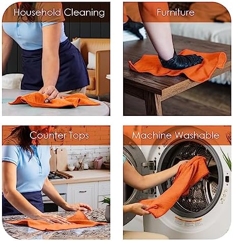Avalon Towels Microfiber Cleaning Cloths (Value Pack of 36) - Size 16 x 16 Inches, Highly Absorbent Cleaning Rags, Lint Free, Reusable and Washable, Microfiber Towels for Cars - Image 3