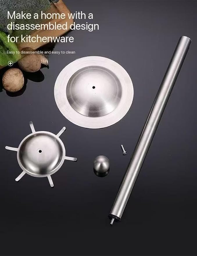 Premium 7-Piece Gold Kitchen Utensil Set with Stand, Stainless Steel Cooking Tools- Dishwasher Safe Ladle, Spoon, Spatula, Pasta Fork, Luxury Brass Kitchen Accessories for Home Chefs (silvery) - Image 8