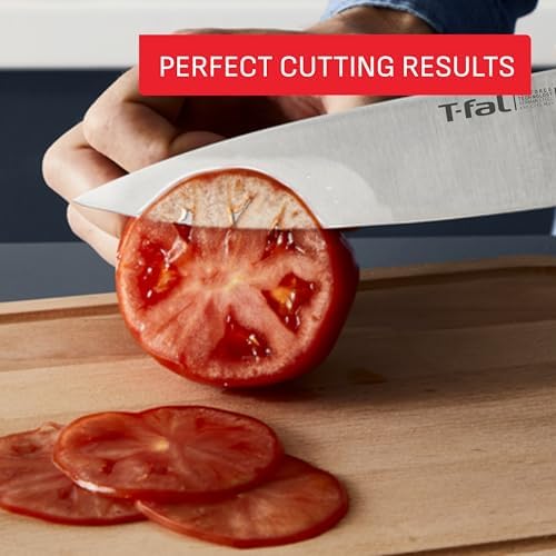 T-fal 20 piece set of Signature Nonstick Cookware with Ice Force German Stainless Steel Kitchen Knife Set and Wood Block - Image 5