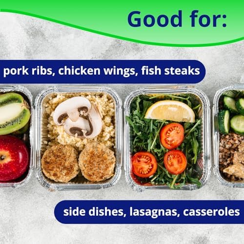 IDL Packaging Full Size Aluminum Steam Table Pans with Lids - Medium, 21" x 13" x 2.25" (pack of 25) - Disposable Foil Pan for Grilling, Roasting, BBQ, Cooking, Baking, Freezing - Image 6