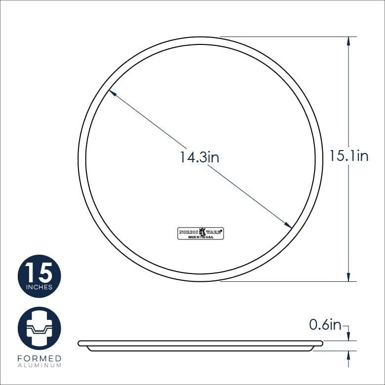 Nordic Ware Naturals 14" Traditional Pizza Pan - Image 3