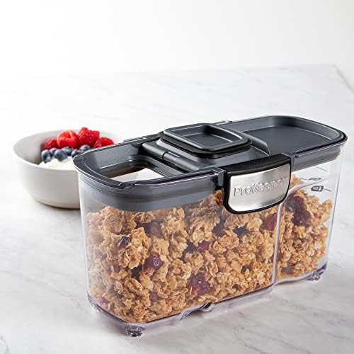 Progressive International ProKeeper+ Clear Plastic Airtight Food Baker's Kitchen Storage Organization Container Canister Set with Magnetic Accessories, 2- Piece Set (Cereal 1.5-Quart) - Image 3