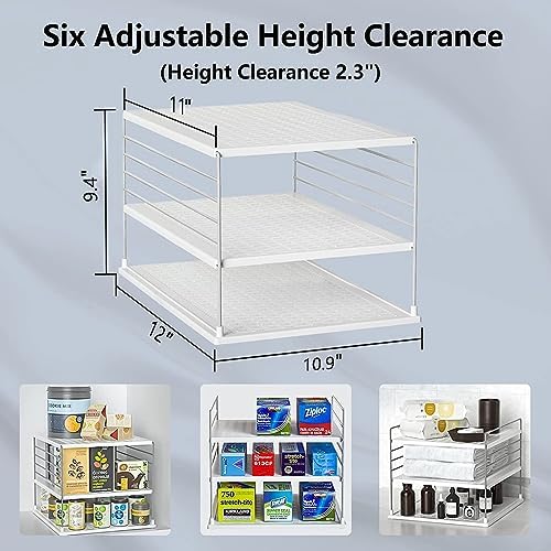 Upgraded Cabinet Organizers - Divided Compartment Holder for Plastic Bag, Wrap, Foil, Snack and Box - Kitchen Organization Under Sink Storage Suitable - Image 3