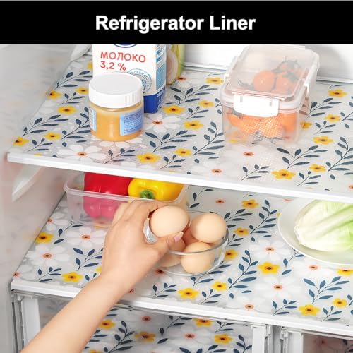 Cooyes Shelf Liner – Premium Non-Adhesive Cabinet & Drawer Liner for Kitchen – Waterproof Shelf Paper with Modern Pattern – Durable EVA Cabinet Mat – Easy to Cut （17.5" W x 120" L） - Image 5