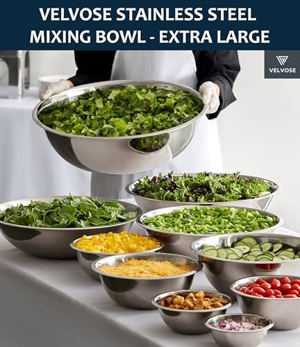 Stainless Steel Mixing Bowl Extra Large, 23-Quart, 20 inch (Diameter), 6.1 inch (Height) Mixing Bowl 20" (1) - Image 3
