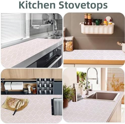 Shelf Liners for Kitchen Cabinets 12in x 20FT, Non Adhesive Cabinet Liner - Image 3