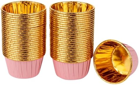 Restaurantware Cupcake Liners 500 Pack of 3.5 oz Foil Paper Baking Cups Oven-Safe Muffin Liners Disposable Greaseproof Ramekins Heavy-Duty for Appetizers and Cheesecakes by Restaurantware
