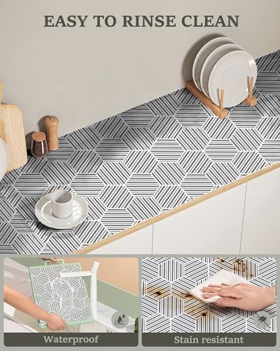 Shelf Liner Drawer Liner for Kitchen Cabinet 17.5In x 20FT Non-Adhesive - Image 5