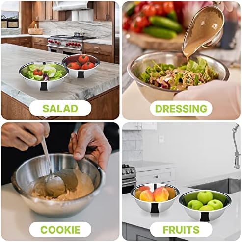 TrueCraftware – 1 Heavy Duty Stainless Steel Mixing Bowl - 1 1/2 Quart - Image 3