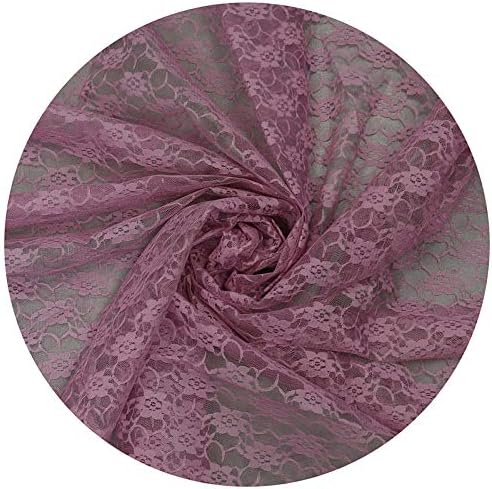 VDS Pack of 12 Floral Lace Table Runners Centerpiece Cloth Linen for Wedding Bithday Graduation Engagement Ceremony Events Party Banquets Table Decoration (12x108 inch) (Dusty Pink) - Image 4