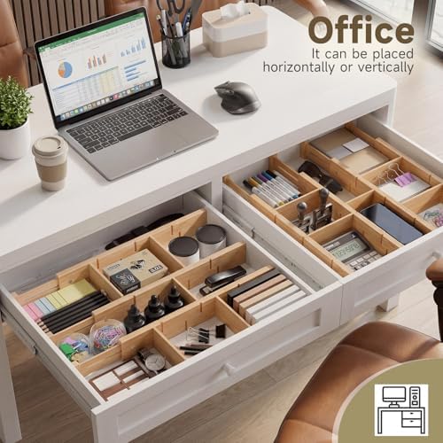 Bamboo Drawer Dividers, Expandable Kitchen Drawer Organizer - Image 6