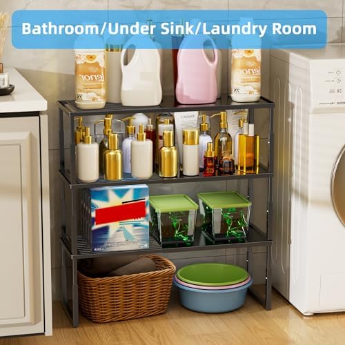 Cabinet Shelf, 1 Pack Expandable Shelf for Kitchen Storage - Image 5