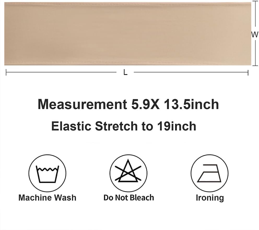 100 Pack Nude Chair Sashes with Buckle Slider for Events Decor, Khaki Chair Sashes for Wedding, Party, Birthday, Meeting, Folding Chairs Decor - Image 4