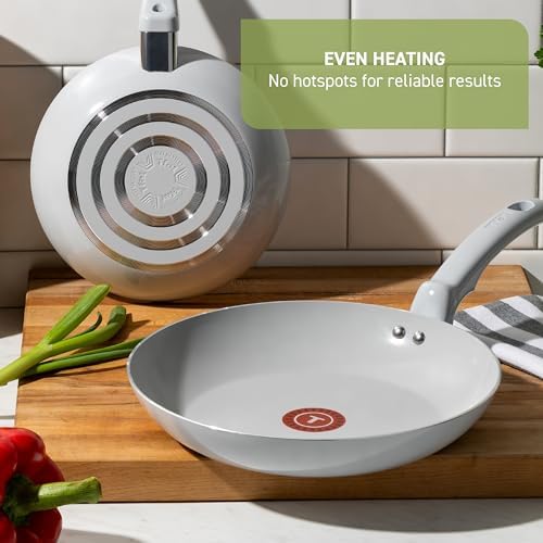 T-Fal Refresh Ceramic Nonstick Cookware 20-Piece Set, Pots and Pans, Blue - Image 6
