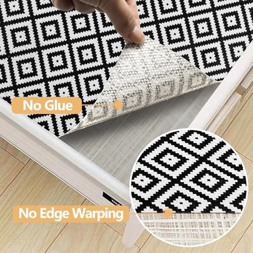 Coavas Shelf and Cabinet Liner, Easy Cut Protective (Black, 24 in x 20 ft) - Image 5