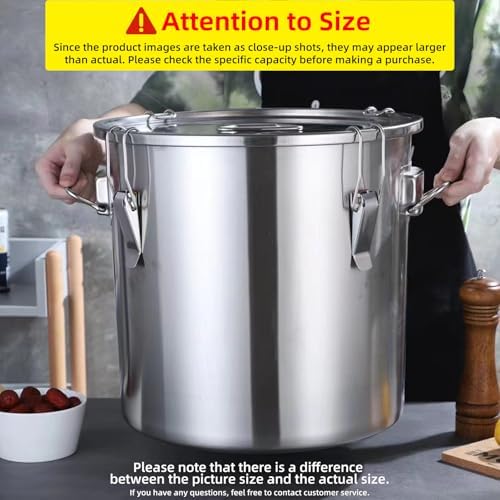 Stainless Steel Airtight Food Storage container with Lid for Pantry Kitchen - Image 2