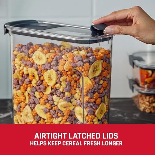 BEN & JANE Made in the USA Brilliance 18-Cup Cereal Pantry Storage, BPA Free Plastic, Stain and Odor Resistant - 2 Pack - Image 3