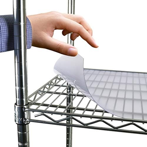 PVC Shelf Liners for Wire Shelving, 4 Pack, Clear Shelf Liners, for Shelf Size 24" x 12" (Actual Cut Size 23" x 11") - Image 3
