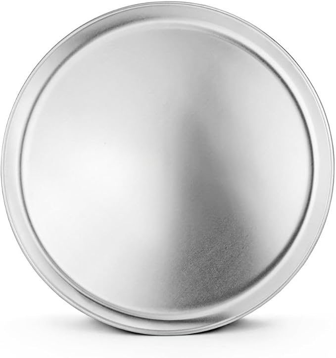 New Star Foodservice Restaurant-Grade Aluminum Pizza Pan, Baking Tray, Coupe Style, 14-Inch, Pack of 6 - Image 2
