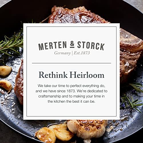 Merten & Storck 8" Pre-Seasoned Carbon Steel Frying Pan Skillet - Image 4