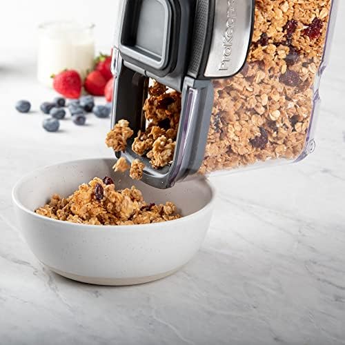 Progressive International ProKeeper+ Clear Plastic Airtight Food Baker's Kitchen Storage Organization Container Canister Set with Magnetic Accessories, 2- Piece Set (Cereal 1.5-Quart) - Image 4