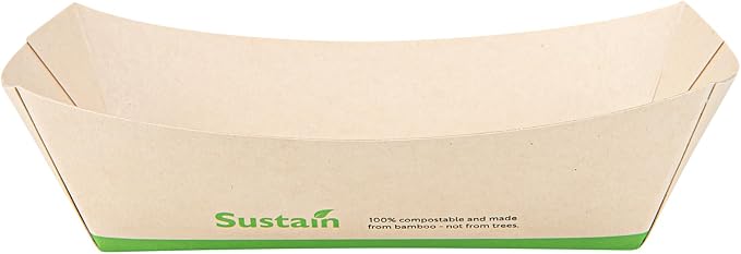 Restaurantware Paper lb Bamboo Food Tray Boat, 7.1 x 5.7 In, 50 Pack - Image 13
