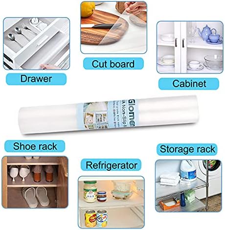 Shelf Liner, Non-Slip Cabinet Liner, Washable Oil-Proof for Kitchen Cabinet, Shelves, Refrigerator, Storage, Desks, 36 Inches x 20 FT, Non Adhesive Drawers Liner… (36 Inches x 20 FT, Thickened) - Image 5