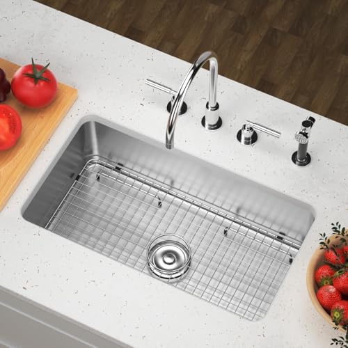Sink Bottom Grid 29-1/2" X 15-9/16", Centered Drain with Corner Radius 3/8" - Image 5