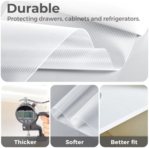 100% EVA Shelf Liner Waterproof Non Adhesive, 20" x 120", Ribbed - Image 6