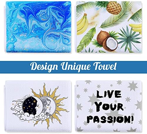 Breling 12 Pcs Sublimation Kitchen Towel Blanks, 16x24 Microfiber Waffle - Image 6