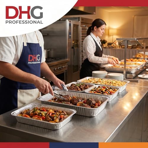 Heavy Duty 4 LB Disposable Aluminum Foil Pans with Lids – Durable Bakeware for Baking, Roasting, Catering, Storage - 12 x 8 x 1.6 Inch – 250 Count - Image 5
