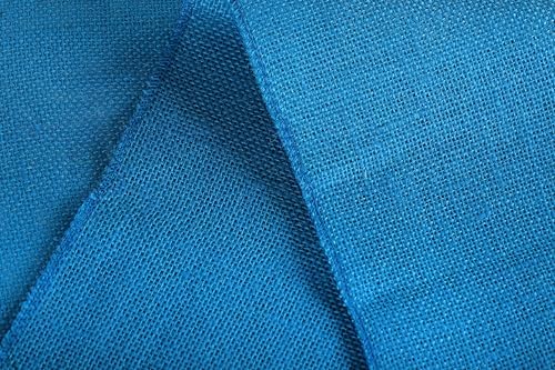 MDS® Pack of 20 Natural Burlap Table Runner, 12 x 72 Inch, Jute Rustic Farmhouse Boho Table Decor for Wedding Reception, Dining Table, Bridal Shower, Baby Shower & Party Decorations - Teal - Image 6