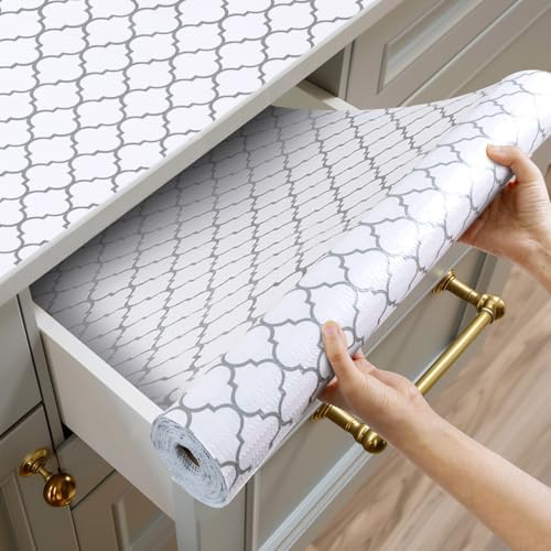 Shelf and Drawer Liner for Kitchen Cabinet Non-Adhesive Non Slip by Shinlendid