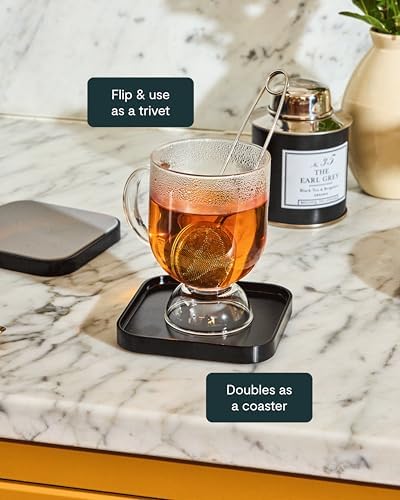 Caraway Spoon Rest Set of 4, Stackable Spoon Holder for Kitchen Counter | Drip Catching, Heat-Resistant Design, Non-Slip Base, Sage - Image 6