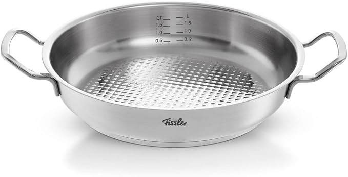 Fissler Original-Profi Collection 5-Piece Stainless Steel Cooking Pot Set with Metal Lid (3 Saucepans Including Lids, 1 Serving Pan, 1 Saucepan) - Induction, Silver, 084-388-05-001/0 - Image 4