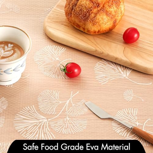 Cooyes Shelf Liner, Non Adhesive Drawer and Cabinet Liner, EVA Washable Oil-Proof Shelf Paper for Kitchen Cabinets, Refrigerator, Storage, Desks with Modern Pattern - Image 5
