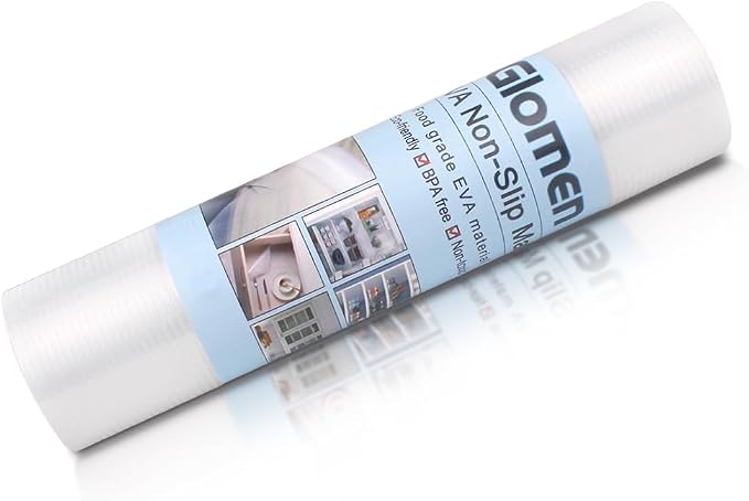 Glomen Shelf Liner, Non-Slip Cabinet Liner, Washable Oil-Proof for Kitchen Cabinet, Shelves, Refrigerator, Storage, Desks, 12 Inches x 10 FT, Non Adhesive Drawers Liner (12 Inches x 10 FT)… - Image 4