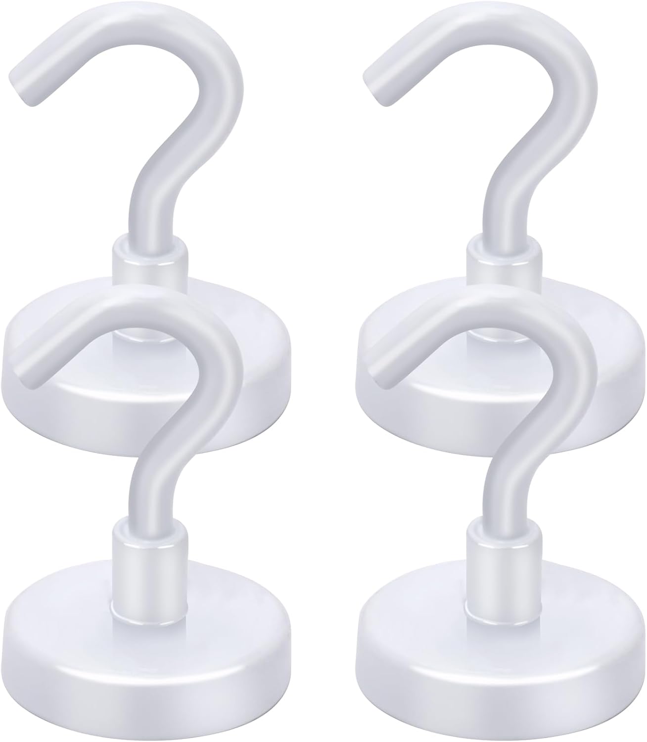 LOVIMAG Cruise Essentials, 80lbs Magnet Hooks for Cruise Cabin, Blue Magnets with Hooks for Hanging, Refrigerator,Ceiling,Strong Neodymium Magnets Heavy Duty for Kitchen, Garage,Home Improvement-4 Pcs