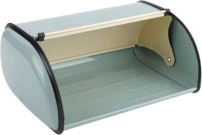 aqxreight Bread Box for Kitchen Storage Large Metal Container Holds Multiple Loaves Compatible with Most Bread Sizes in Blue - Image 6