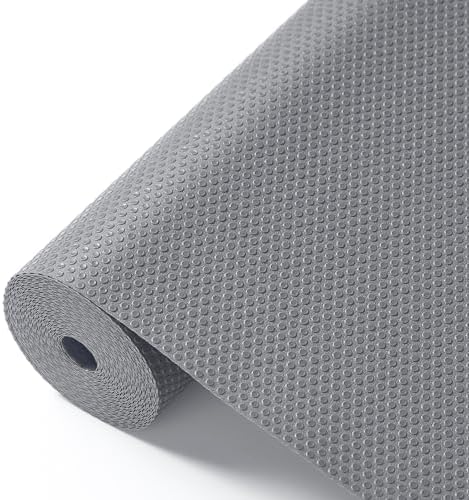 100% EVA Shelf Liner Waterproof Non Adhesive, 24" x 120", Grey by ALIUNI