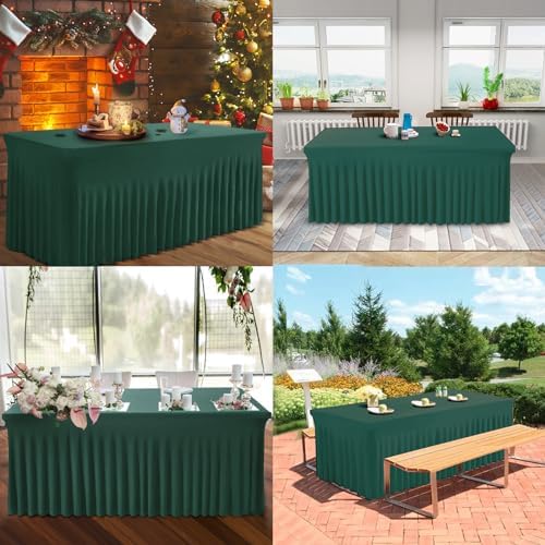 BDDC One-Piece Spandex Table Cloth Skirt for 8FT Rectangle Tables - Image 6