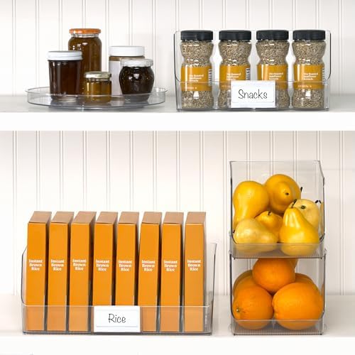 iDesign Clear Plastic Stackable Storage Bin - Image 7