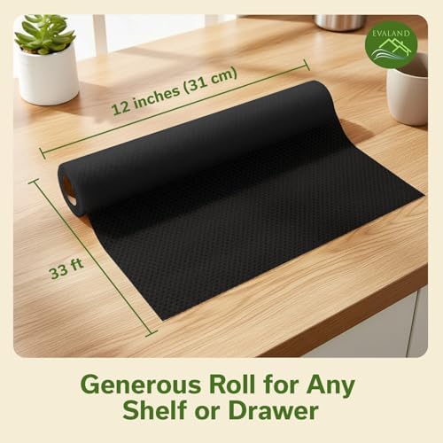 EVALAND Shelf Liner Cabinet Liner Non-Adhesive Drawer Liner 12 in x 33 FT - Image 2