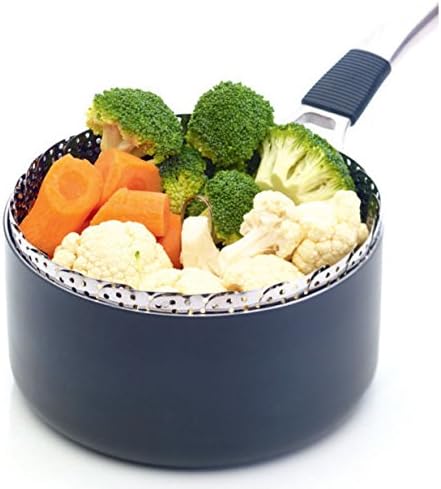 KitchenCraft Food Steamer Basket for Saucepans with Collapsible Design, Stainless Steel, Silver, 23 cm - Image 6