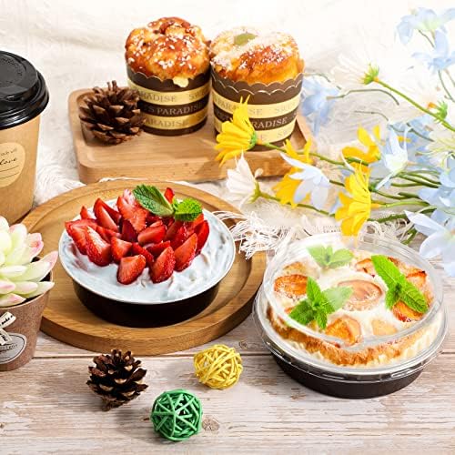 Beasea Mini Pie Pans 20 Pack Disposable Pie Tins Aluminum Pie Pan with Lids, 4 Inch Round Oven Baking Mini Cake Pan 8 Oz Foil Pan for Pie Tart Quiche - Image 6