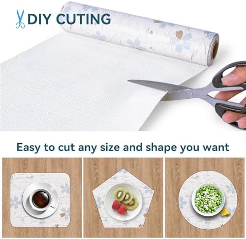 Cabinet Liners 10Rolls12 W x 120" L Wide Non Adhesive Kitchen Drawer Liner, Waterproof Shelf Liner Durable Anti-Slip for Kitchen Cabinets Shelf Liner Oil-Proof - Image 4