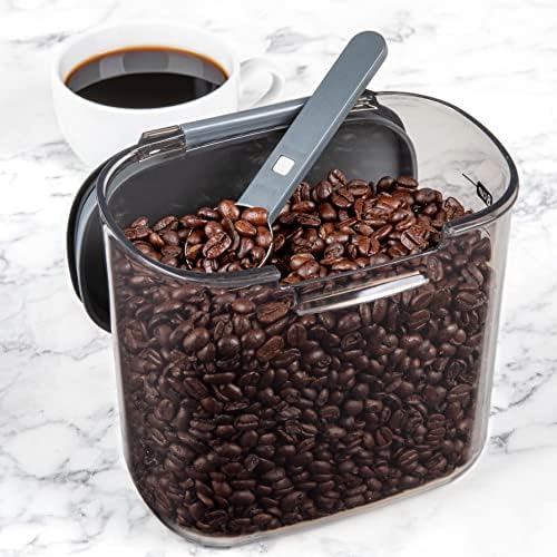 Progressive International ProKeeper+ Clear Plastic Airtight Food Baker's Kitchen Storage Organization Container Canister Set with Magnetic Accessories, 2- Piece Set (Coffee 2-Quart) - Image 3